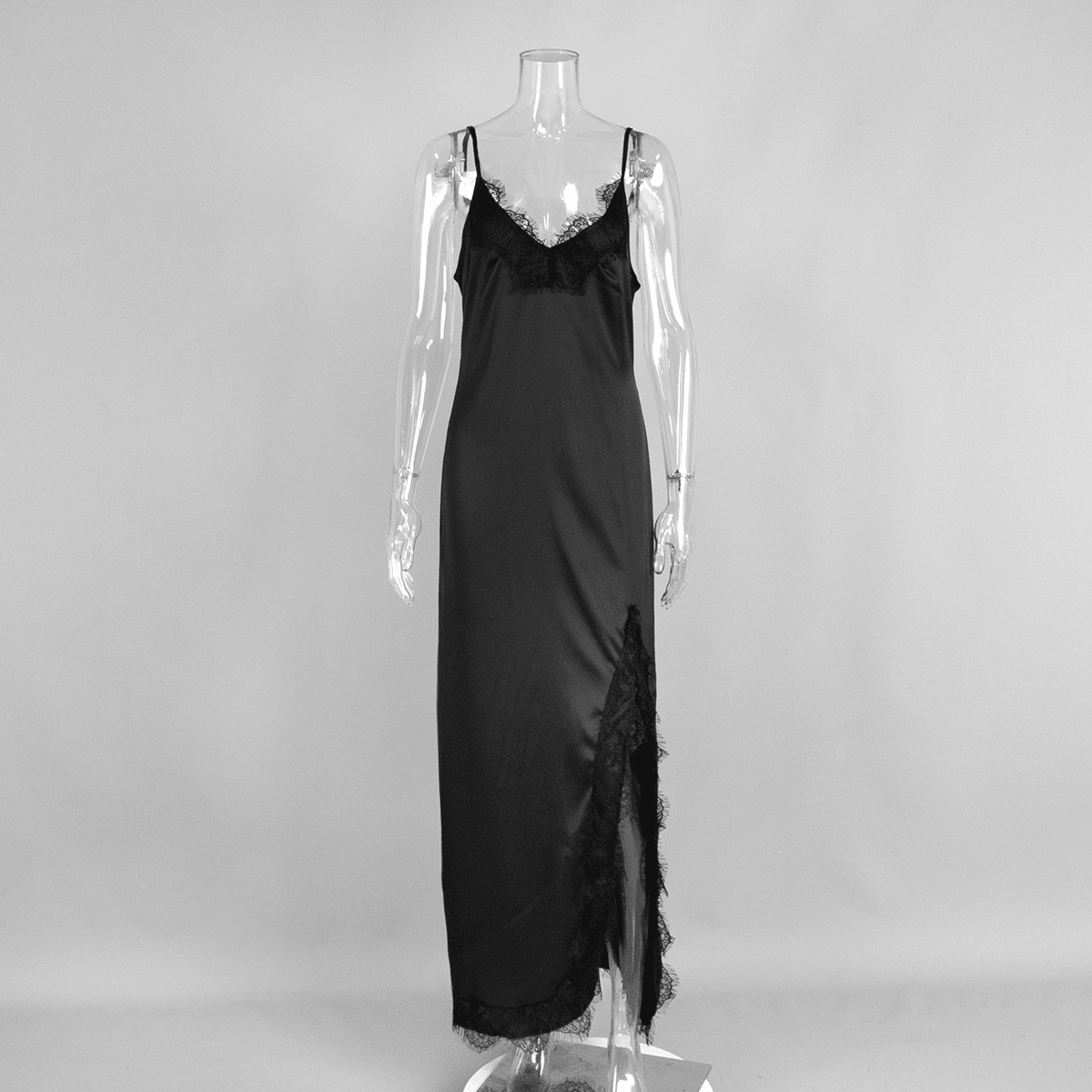 SOERA Beatrice Halter Lace Maxi Dress - Dresses -  Black XS