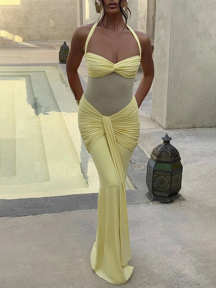 SOERA Fenella Backless Maxi Dress - Dresses - 1005009463486142-;uP1764877297677914727 Burgundy L