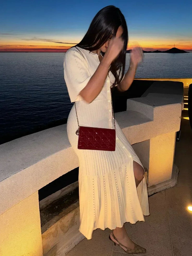 SOERA Gina midi dress - Dresses - Soera-Gina-dress-white/S Creme S