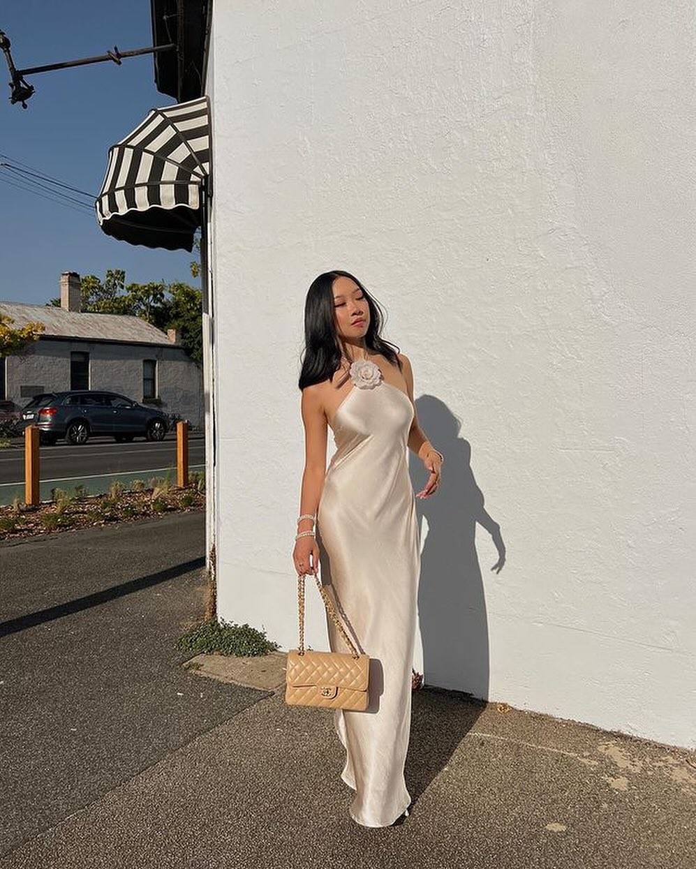 SOERA Harper Satin Halter Maxi Dress - Dresses - vZ1770927322300494285 XS