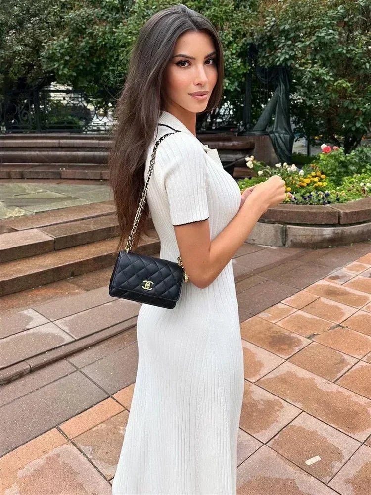 SOERA Harriet Knit Midi Dress - Dresses - Az1770927322297661170 White L