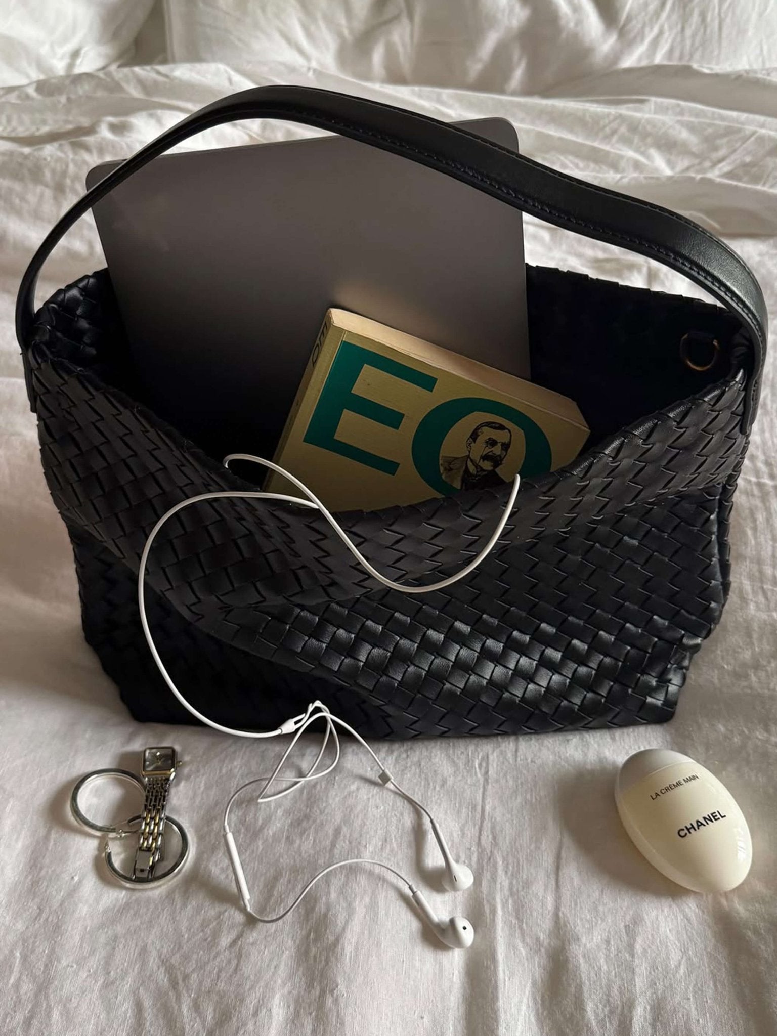 SOERA Margaret Woven Tote Bag - Handbags - Soera-Margaret-Woven-Tote-Bag-Handbag/Black Black Regular