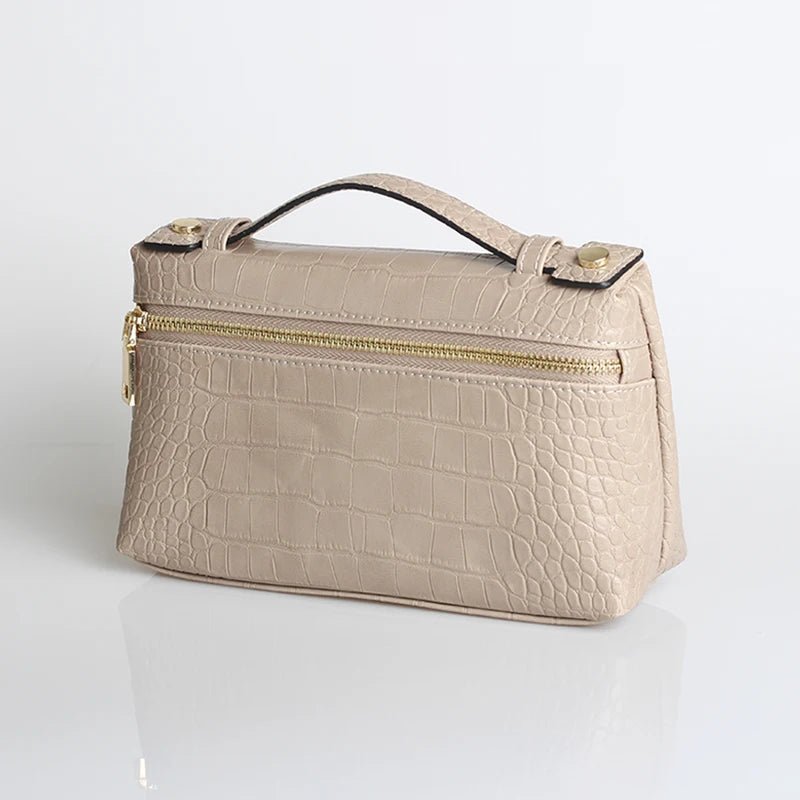 SOERA Minerva Crocodile Pattern Clutch Bag - Handbags -  Pink