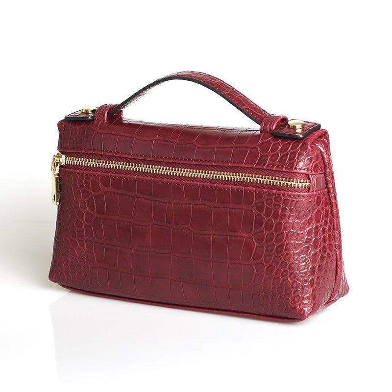 SOERA Minerva Crocodile Pattern Clutch Bag - Handbags -  Pink