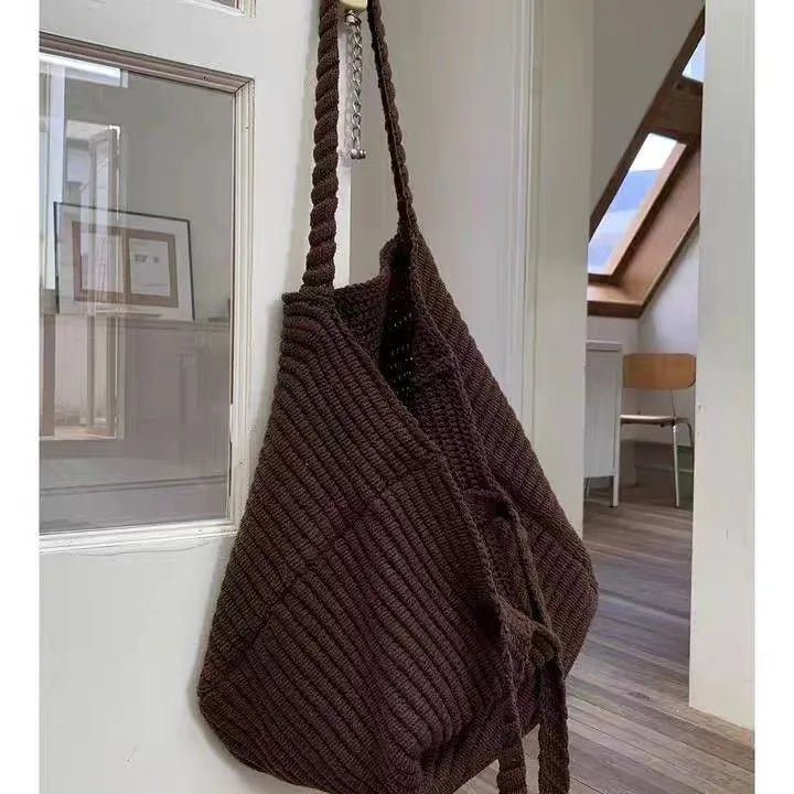 SOERA Morgan Soft Knitted Crossbody Bag - Handbags -  Dark Brown