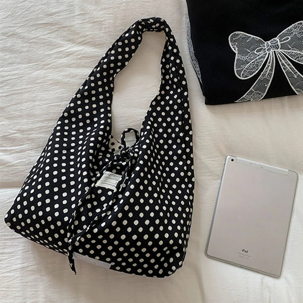 SOERA Sheila Polka Dots Reversible Hobo Bag - Handbags - 1005010659688158-;tv1775118759279870508 Default