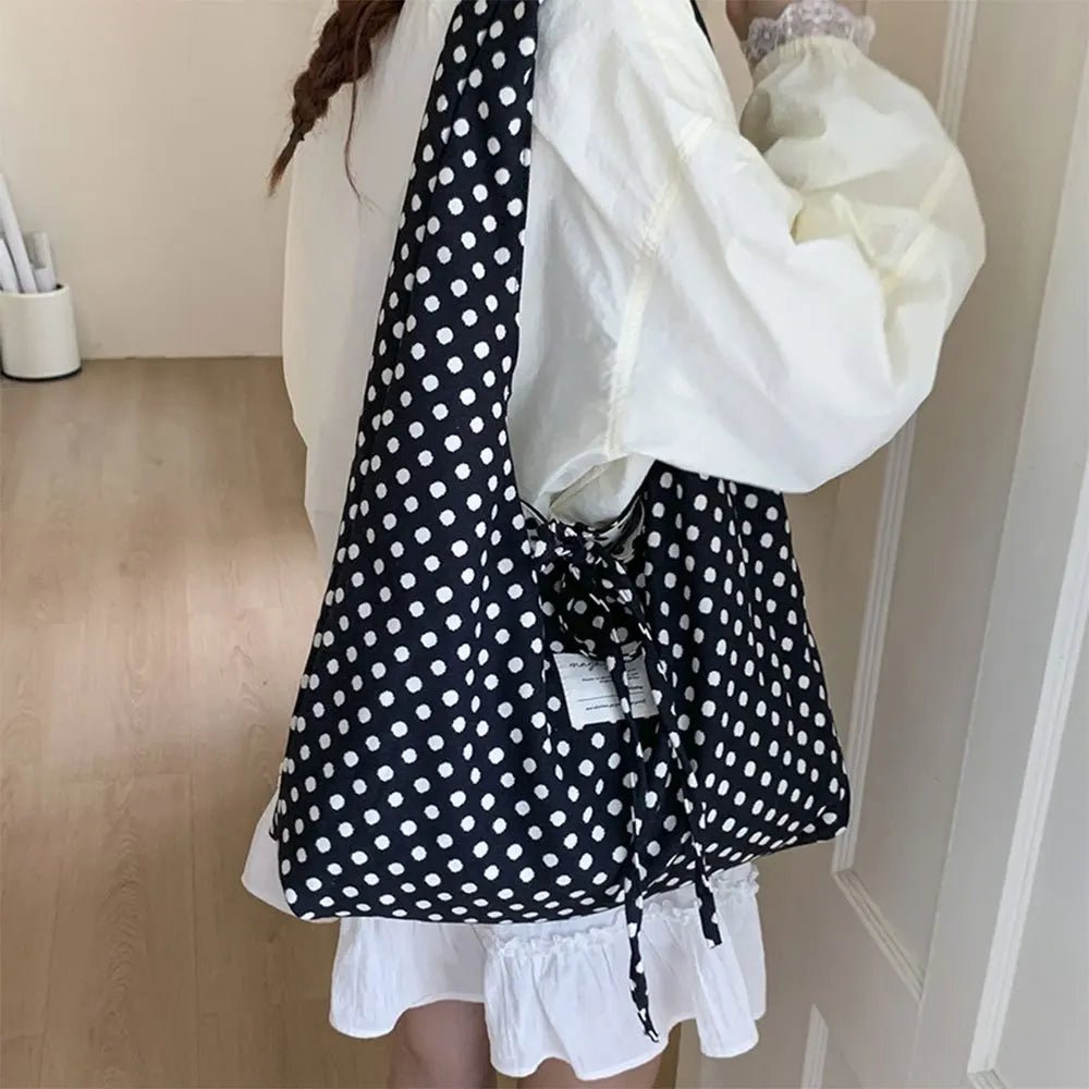 SOERA Sheila Polka Dots Reversible Hobo Bag - Handbags - 1005010659688158-;tv1775118759279870508 Default