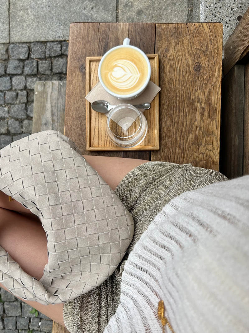 SOERA Woven Bag mini suede - Handbags - DBAD2-WK272006 Grey