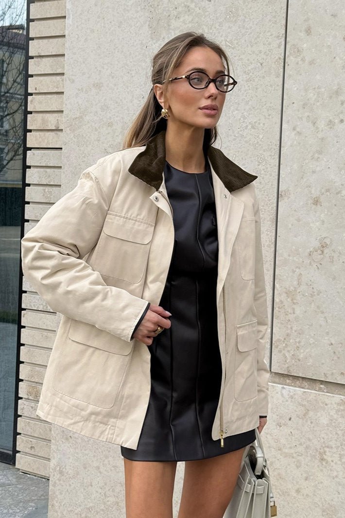 SOERA Aiziela Relaxed Cotton Jacket - Jacket - SOERA-222211-S-WHITE-99491 White S