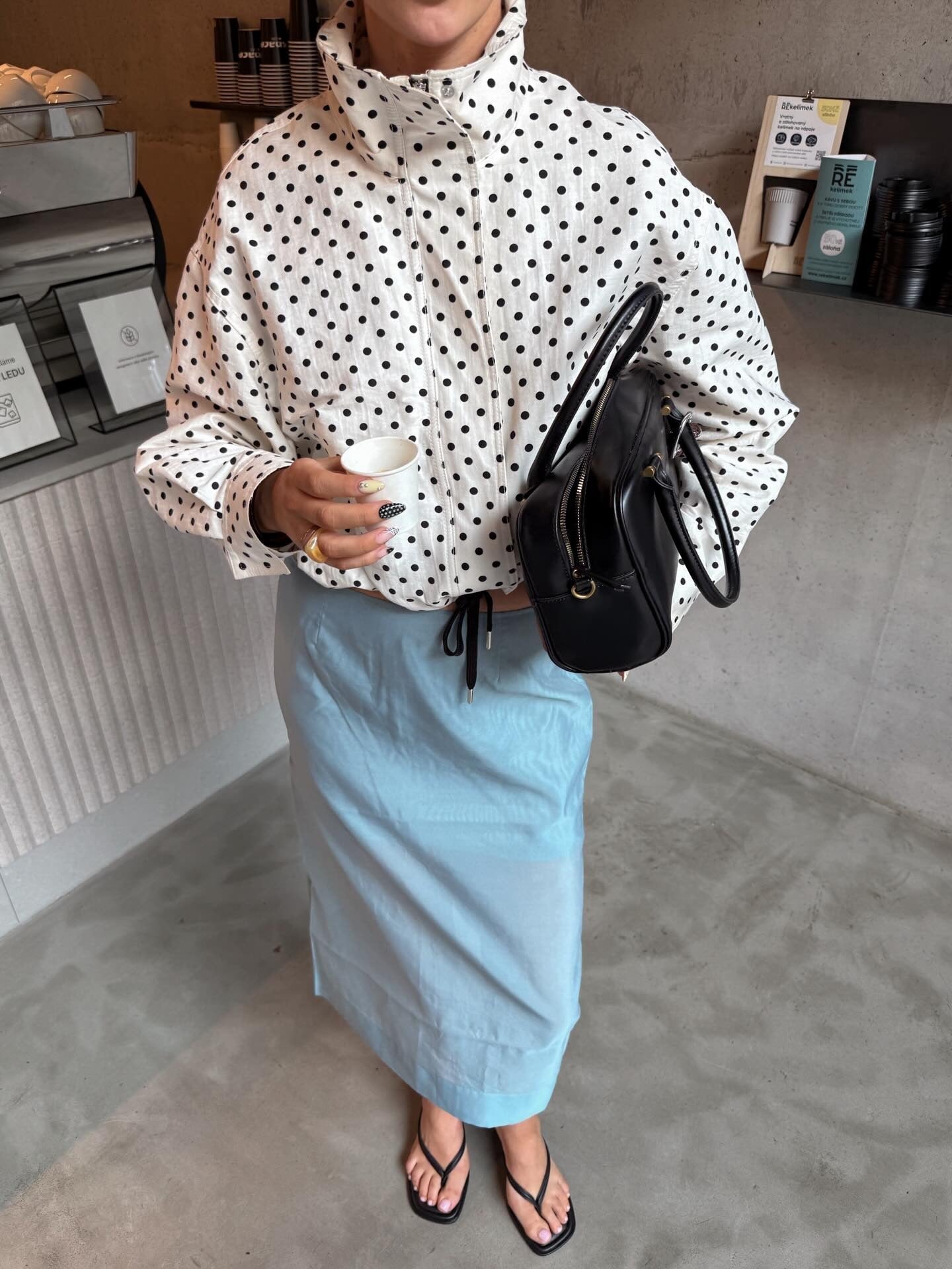 SOERA Mya Polka Dot Vintage Jacket - Jacket - SOERA-015107-S-JACKET-03651 S