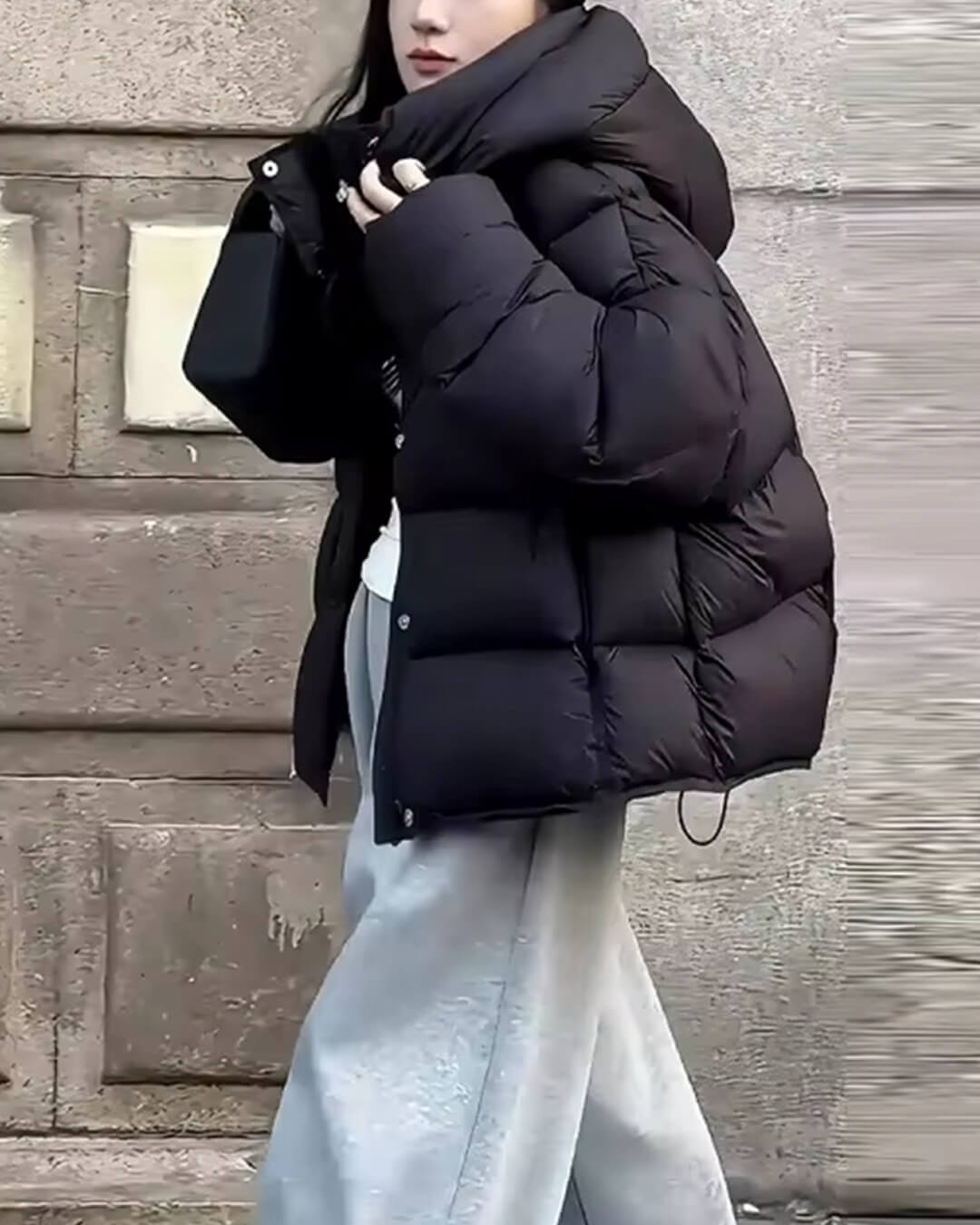 SOERA Alina Hooded Puffer Jacket - Jackets - 3256809559753038-;WL1764062902177396267 Black S