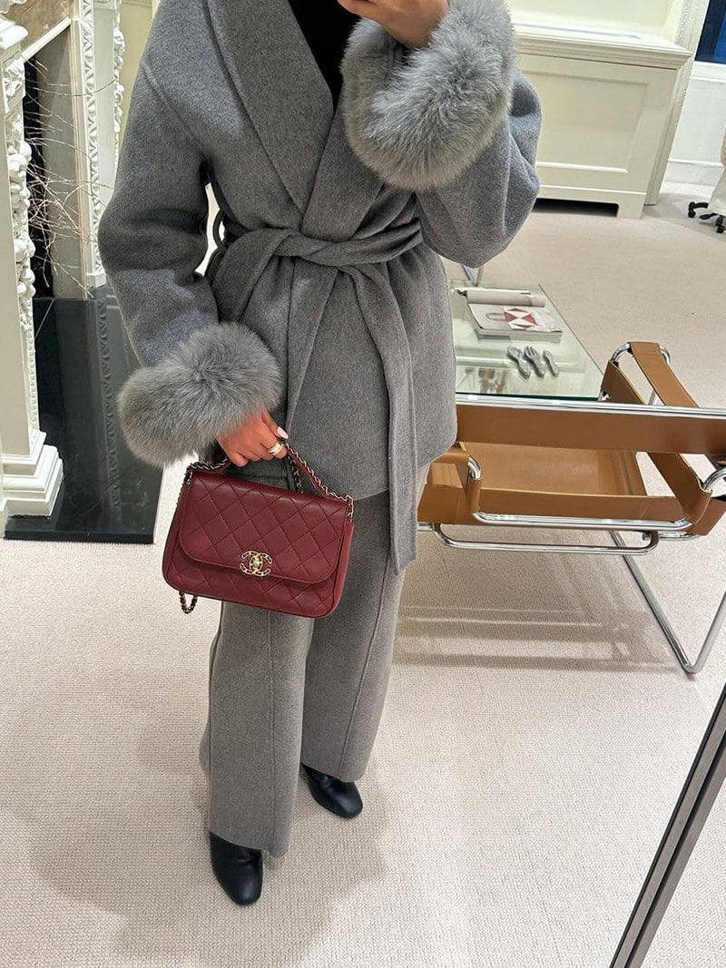 SOERA Grace Faux Fur Coat - jackets - DWOD2-WK406001 Gray S