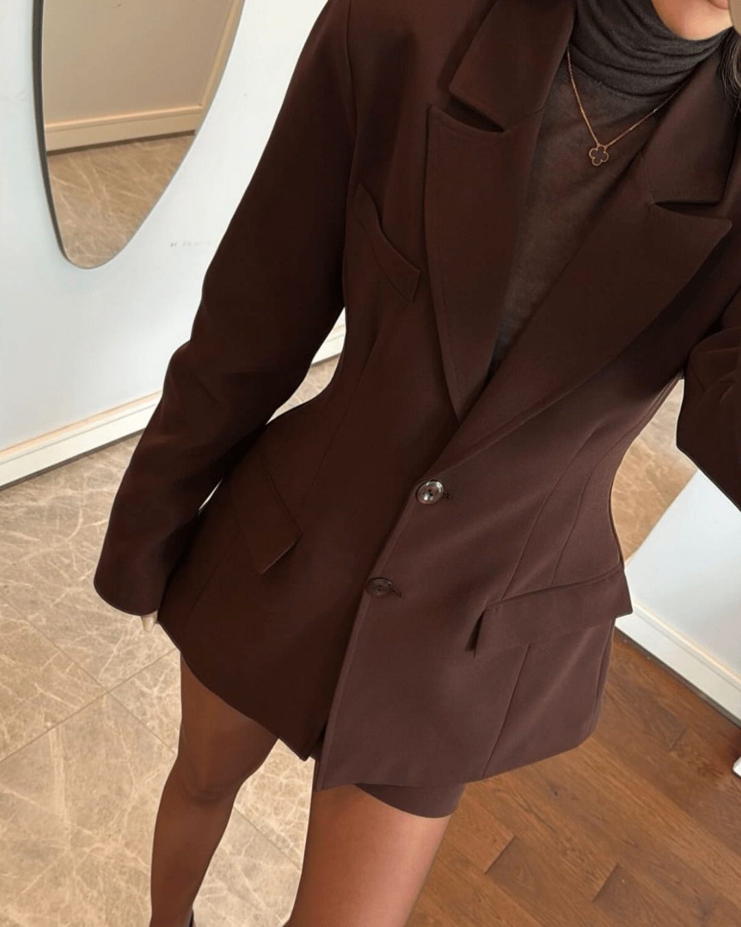 SOERA Greta Tailored Blazer - Jackets - IS1765197968550156029 Brown S