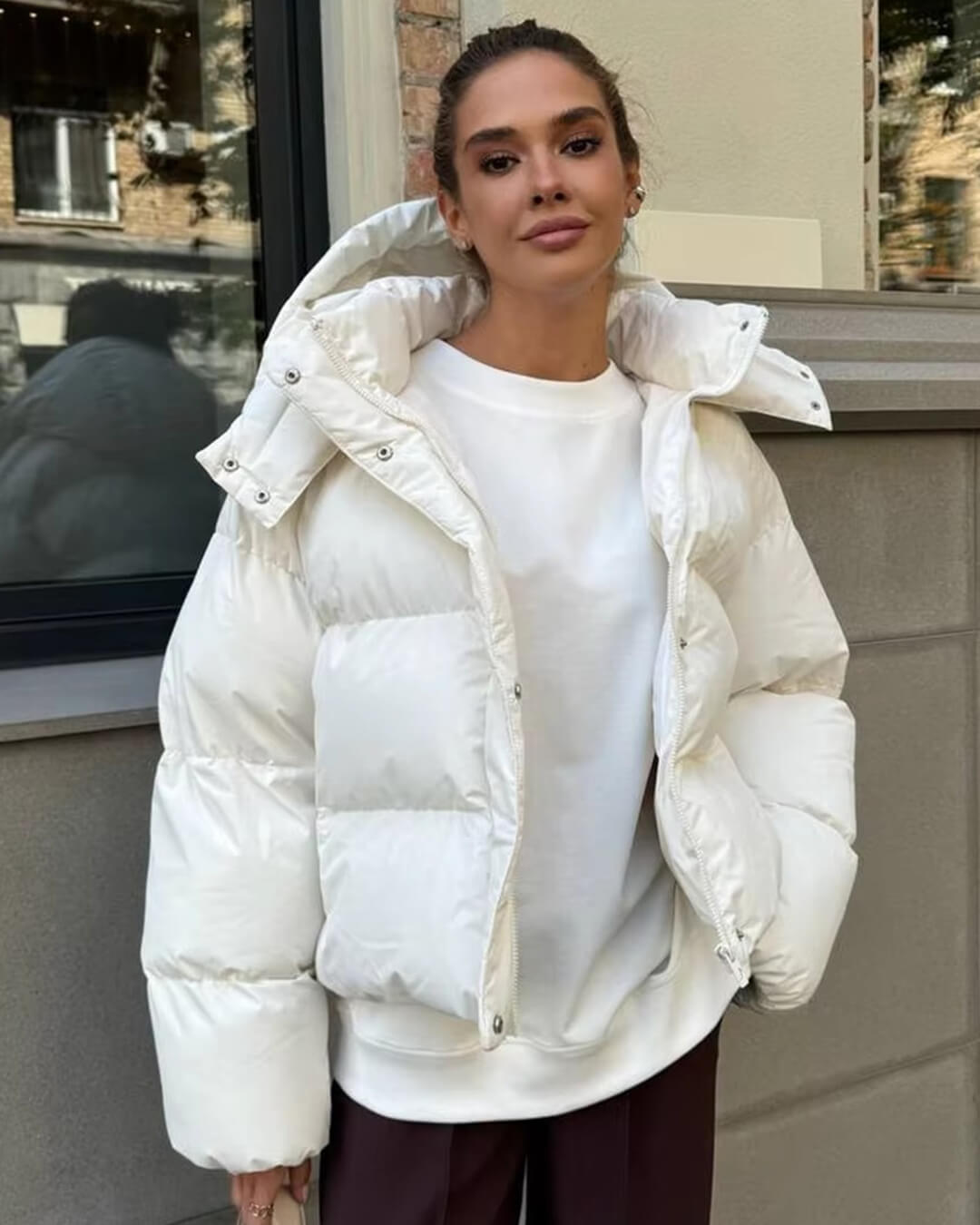 SOERA Hannah Hooded Puffer Jacket - Jackets -  White S