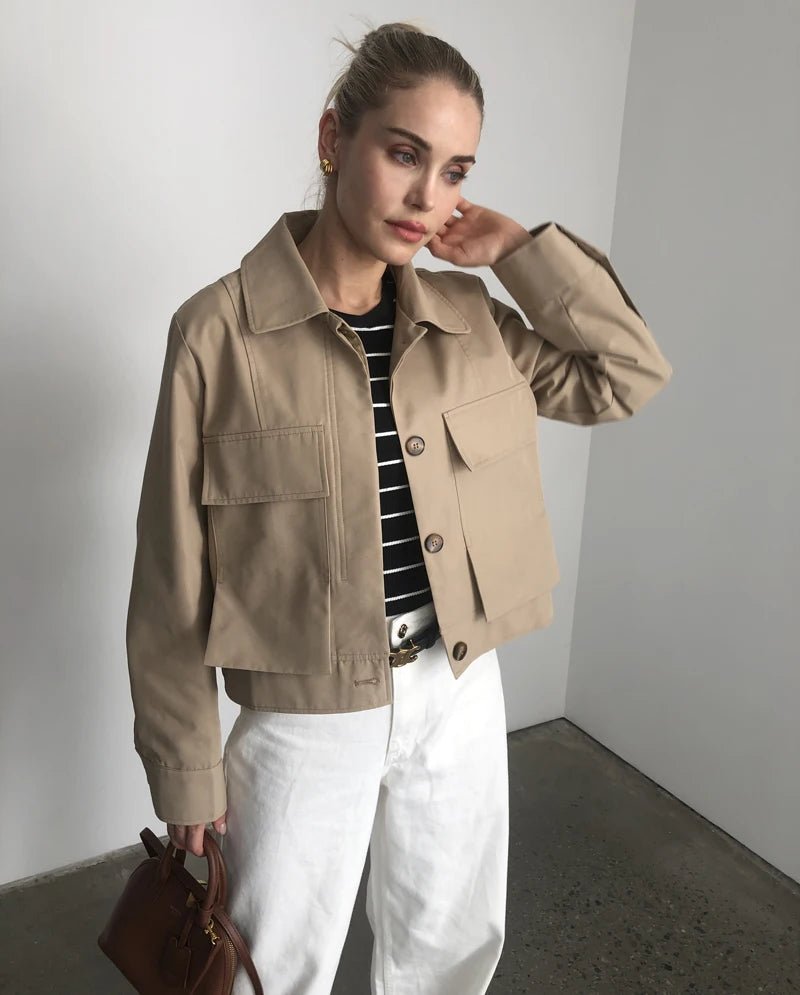 SOERA Sandra Flap Pockets Short Jacket - Jackets - 1005005893724471-;pl1774012027927121189 S