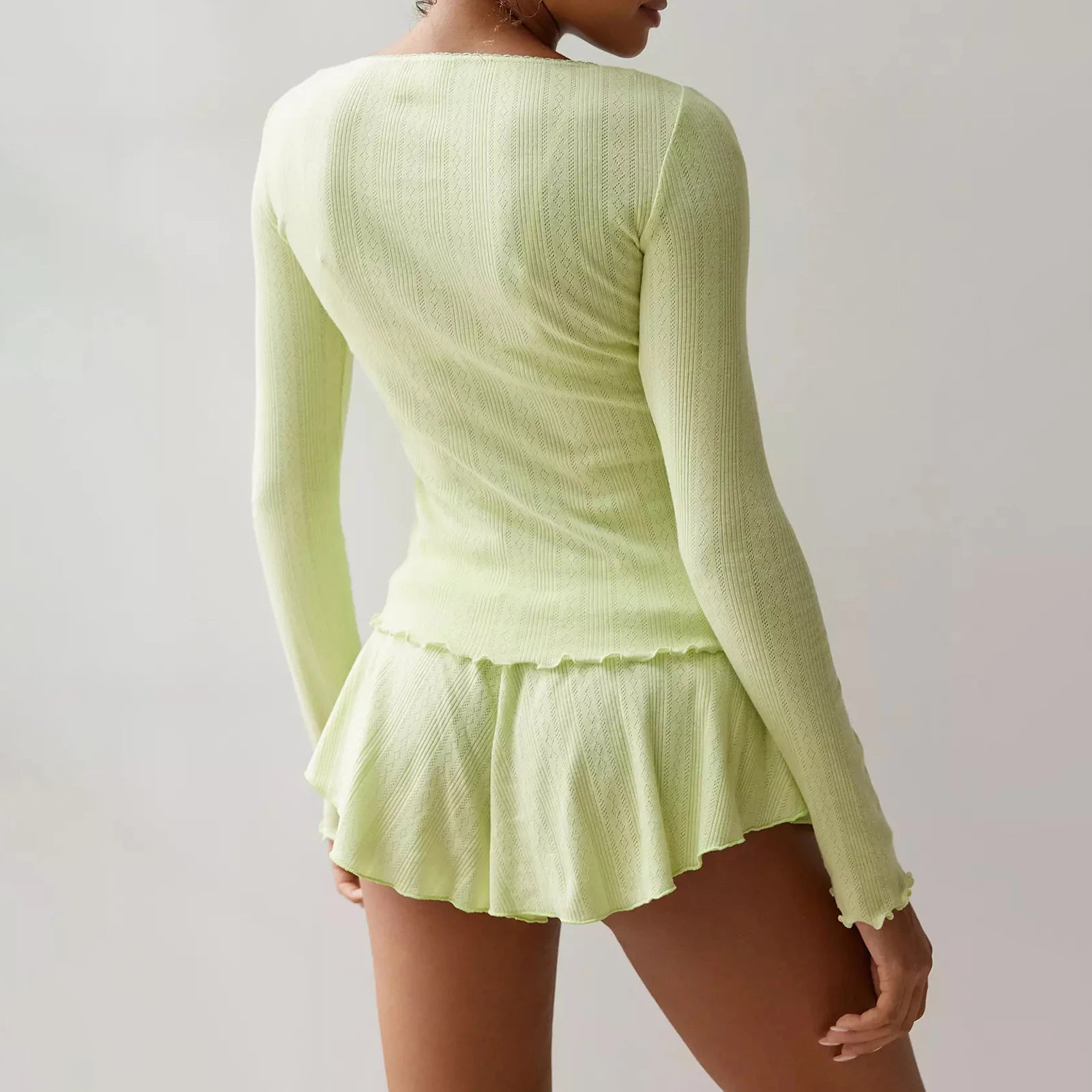 SOERA Amalia Long Sleeve Pajama Set - Matching Sets - 1005006318696375-;Ny1770619319246503556 White S