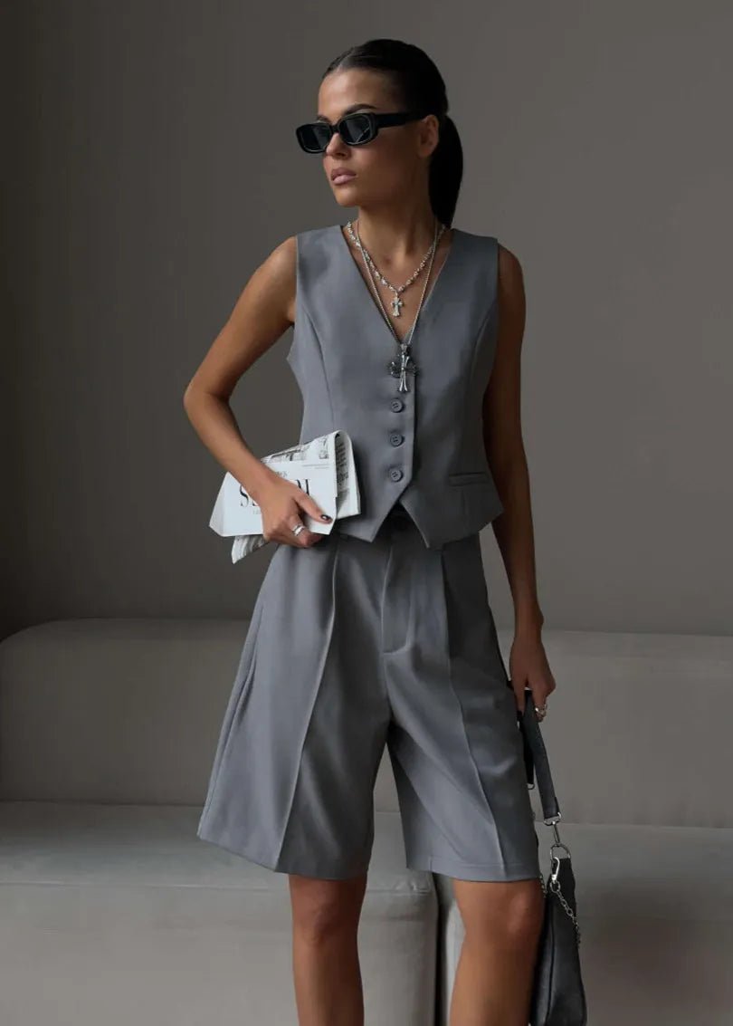 Bianca Tailored Vest & Bermuda Shorts Set