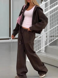 Cecilia Oversized Hoodie Track 2 Piece Set