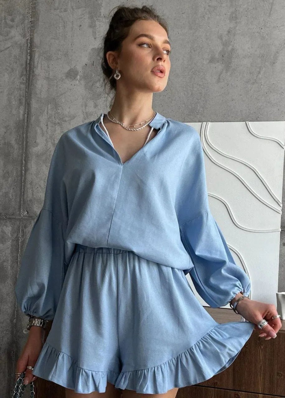SOERA Celeste Azure Lounge Set - Matching Sets -  Blue XL