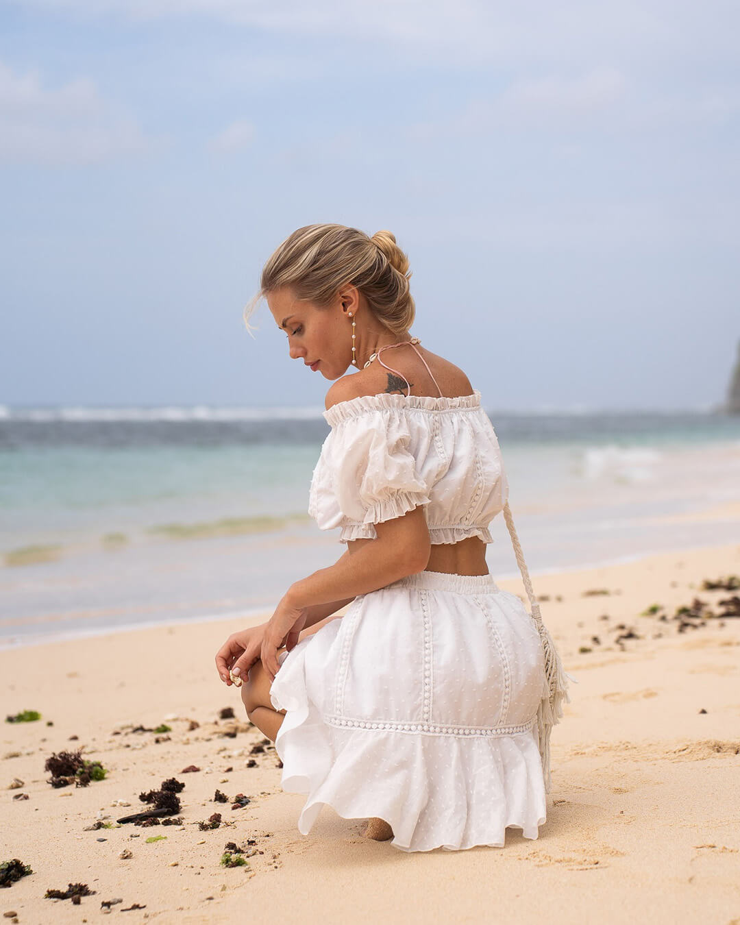 SOERA Connie Swiss Dot Ruffled Crop Top Skirt Set - Matching Sets - 1005008886382360-;QW1776154513860192734 M