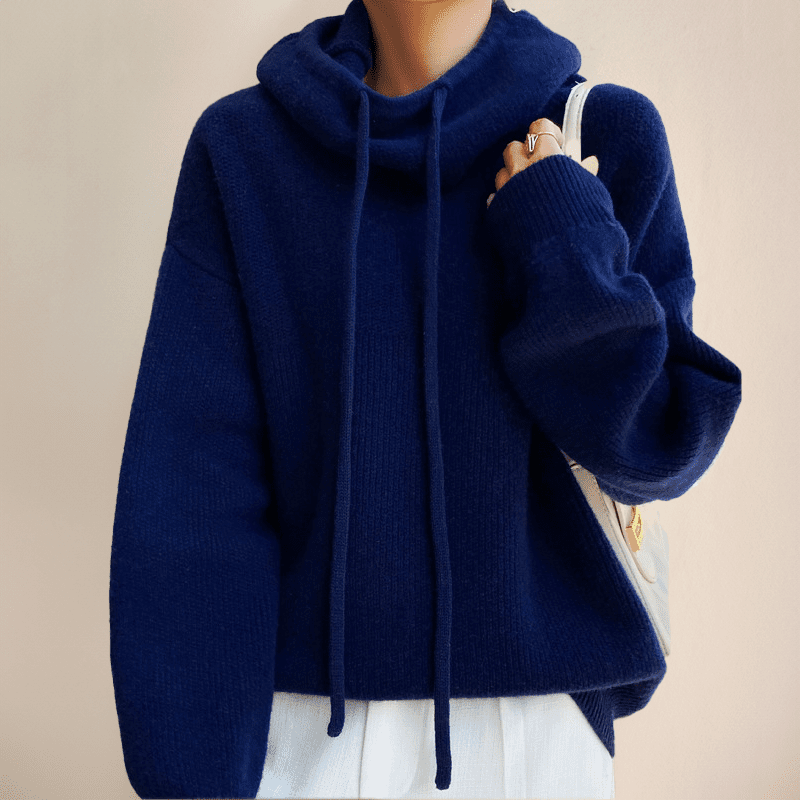 SOERA Nicole Sweater with Hood - Pullover - gw1766554776531380319 Blue S