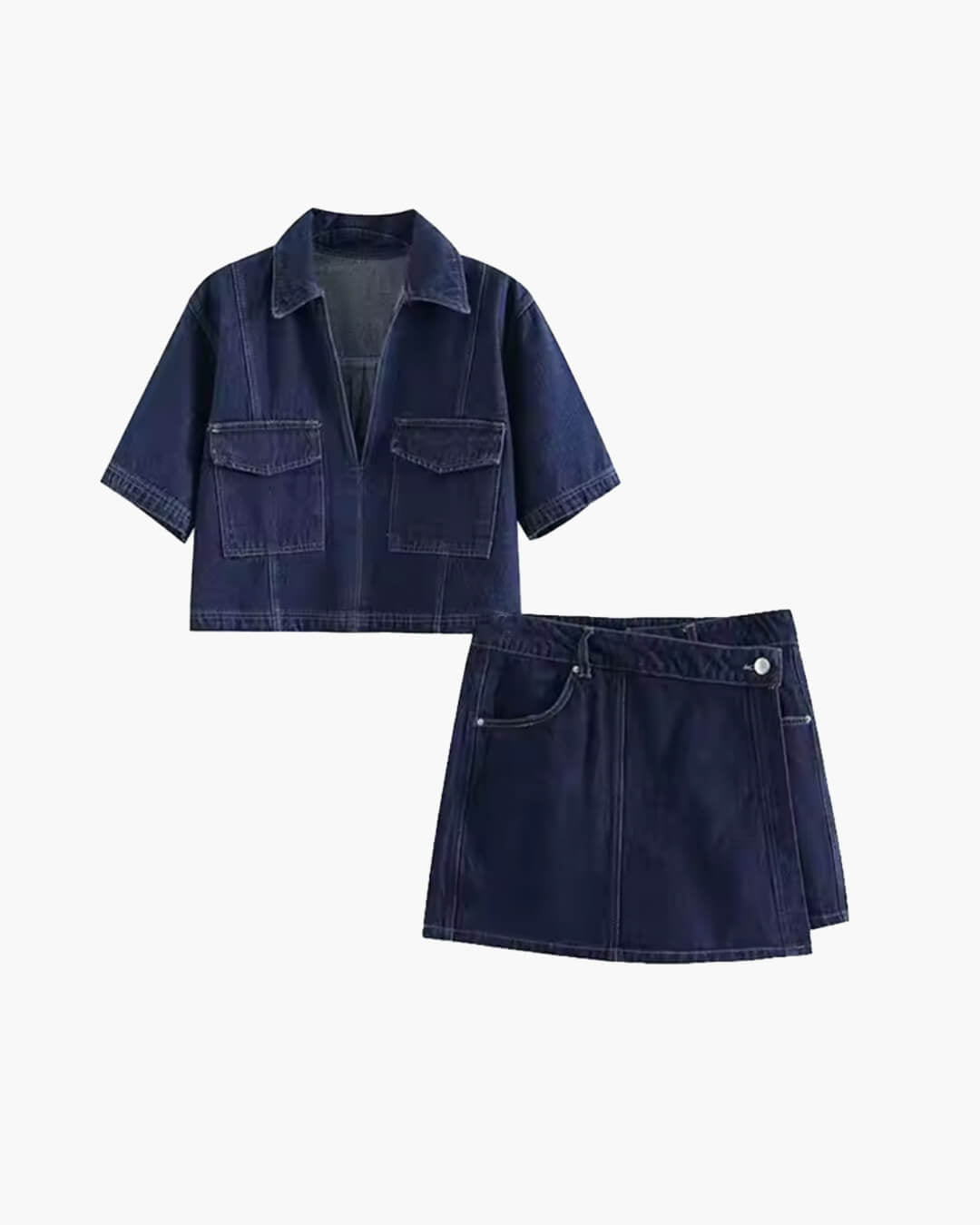 SOERA Leslie Cropped Top & Skorts Set - Set -  Set L