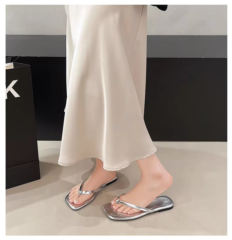 SOERA Fiona Square-Toe Beach Sandal - Shoes - SOERA-103363-DEF-OS-46418 Silver 37