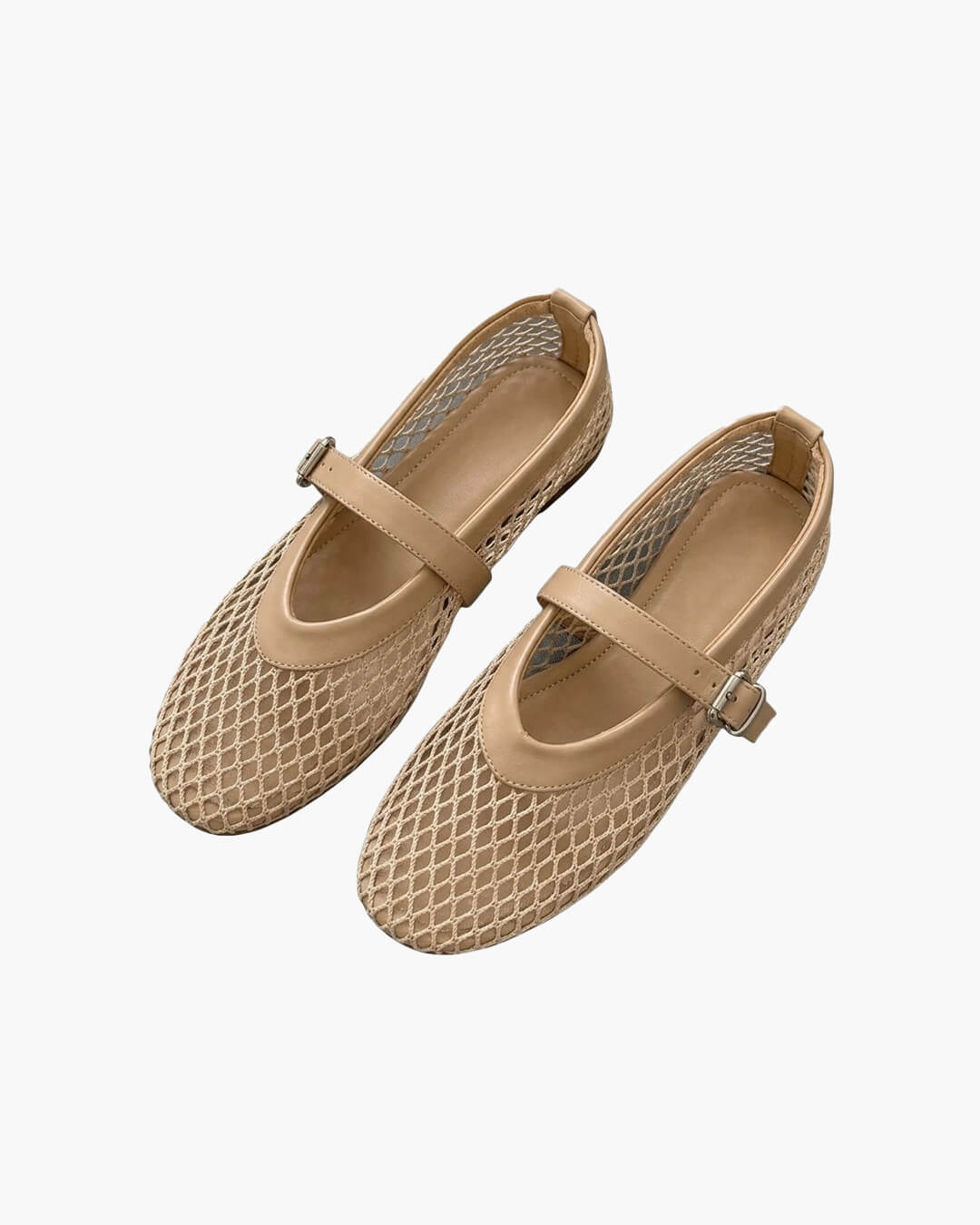 SOERA Margaux Mesh Ballet Flats - Shoes - SOERA-508099-BEI-OS-19267 Beige 36