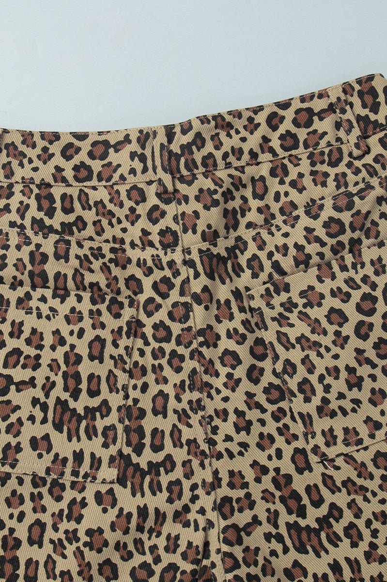 SOERA Margot Leopard Print Shorts - Shorts - SOERA-010243-LEO-L-16515 L