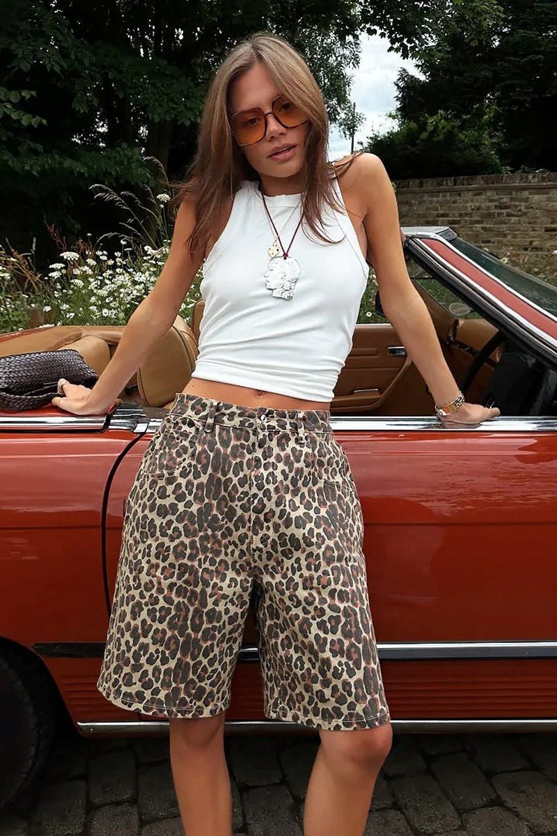 SOERA Margot Leopard Print Shorts - Shorts - SOERA-010243-LEO-S-50979 S