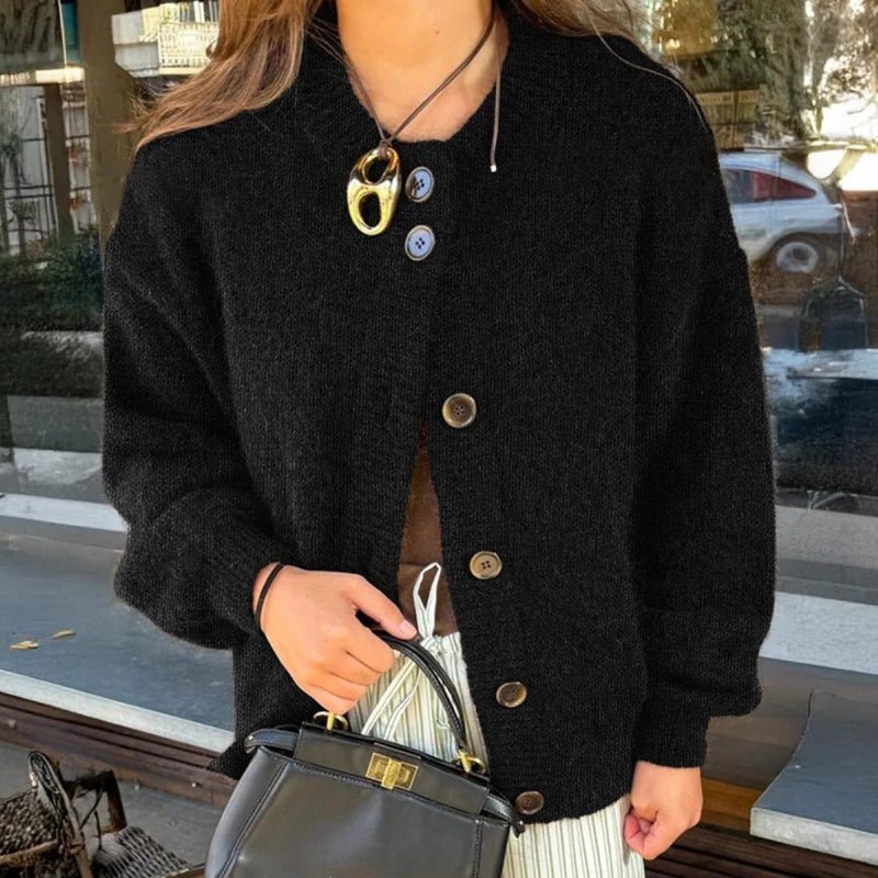 SOERA Lucy Knit Cardigan - Sweaters & Cardigans - 3256809337279348-;do1764003583419179867 Brown S